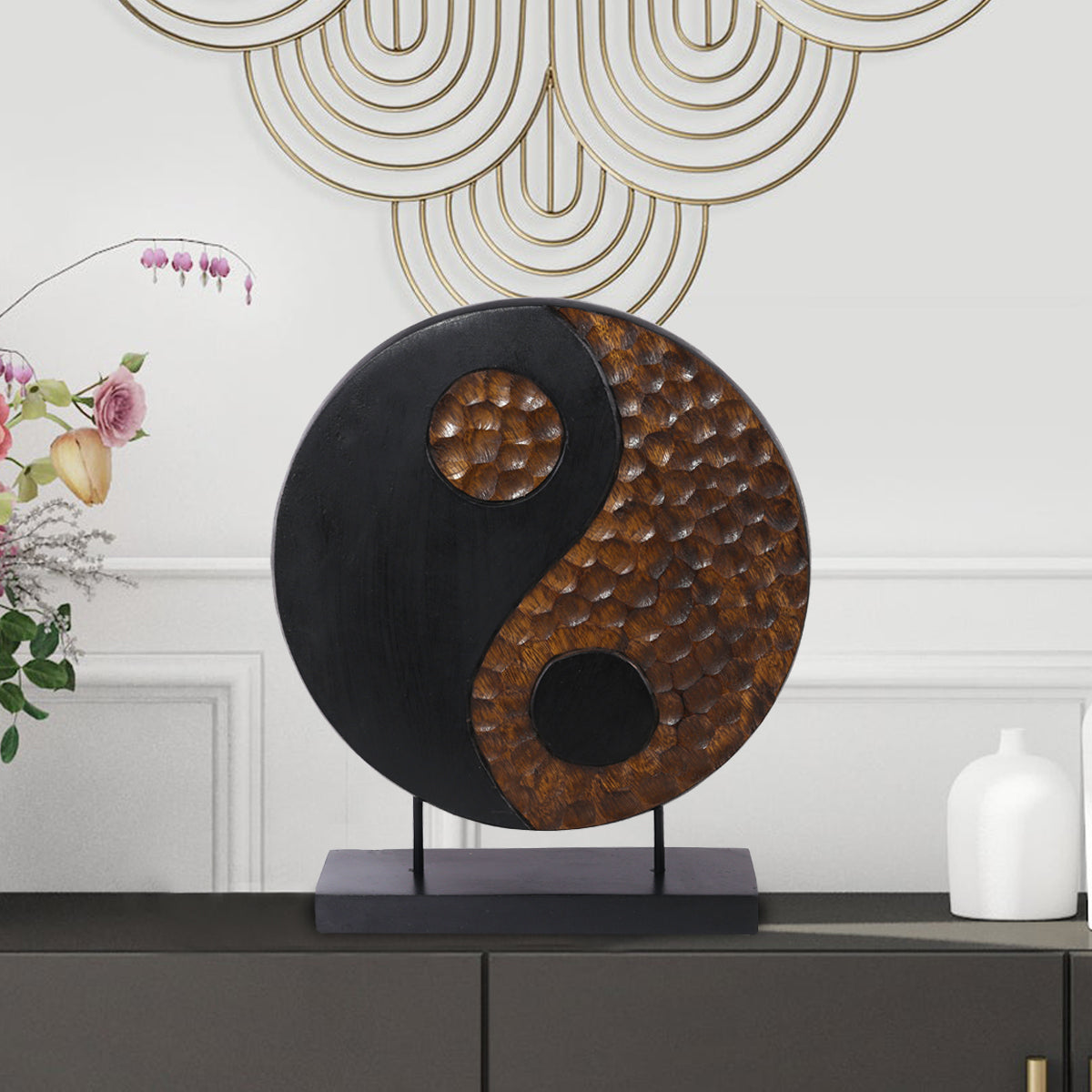 How to Invite Balance into Your Home with a Wooden Yin Yang Sculpture