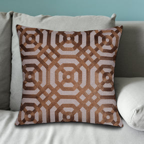 Brown Throw Pillow Covers - 20 x 20 inches - Decozen