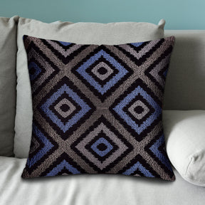 Blue Gray Throw Pillow Covers - 20 x 20 inches - Decozen