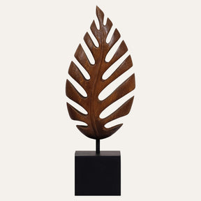 Leaf Handmade Wooden Sculpture