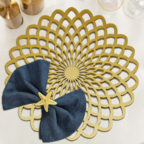 Gold Wooden Trivet Placemats for Dining Table - Decozen