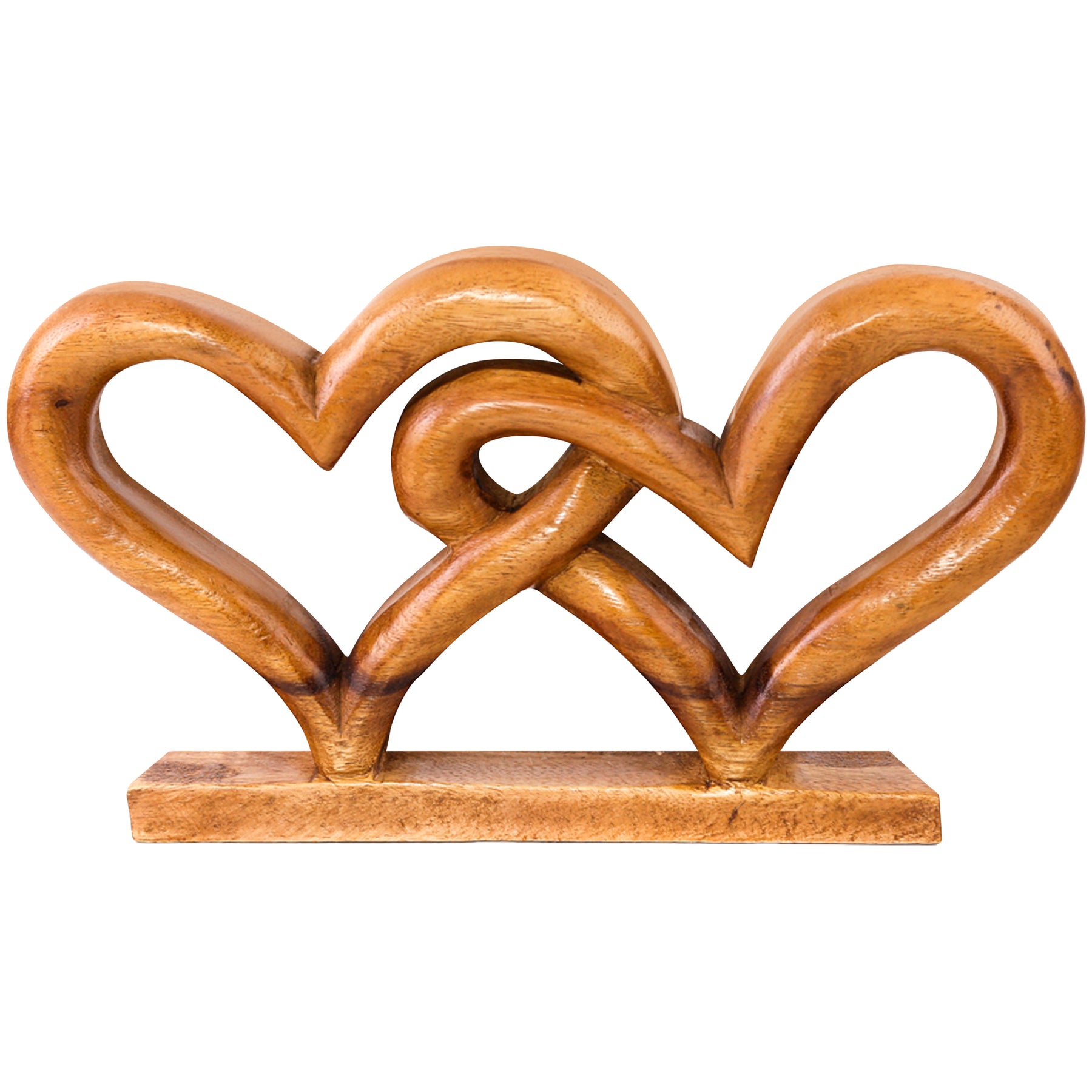 Hearts Handmade Wooden Sculpture