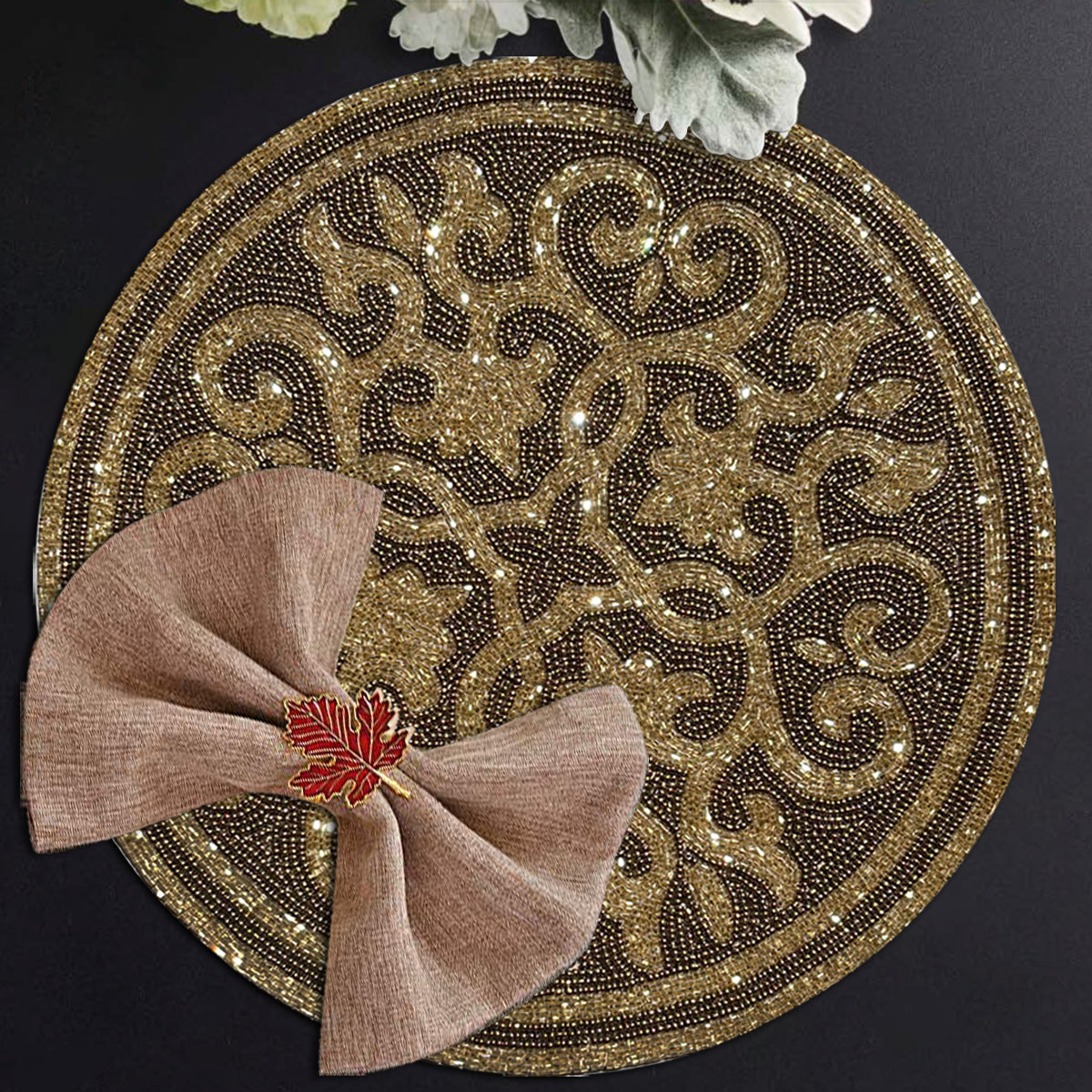 The Jolin Beaded Placemats