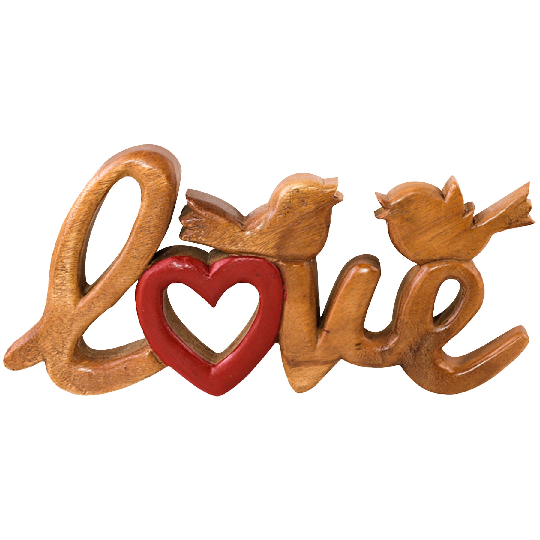 Love Handmade Wooden Sculpture