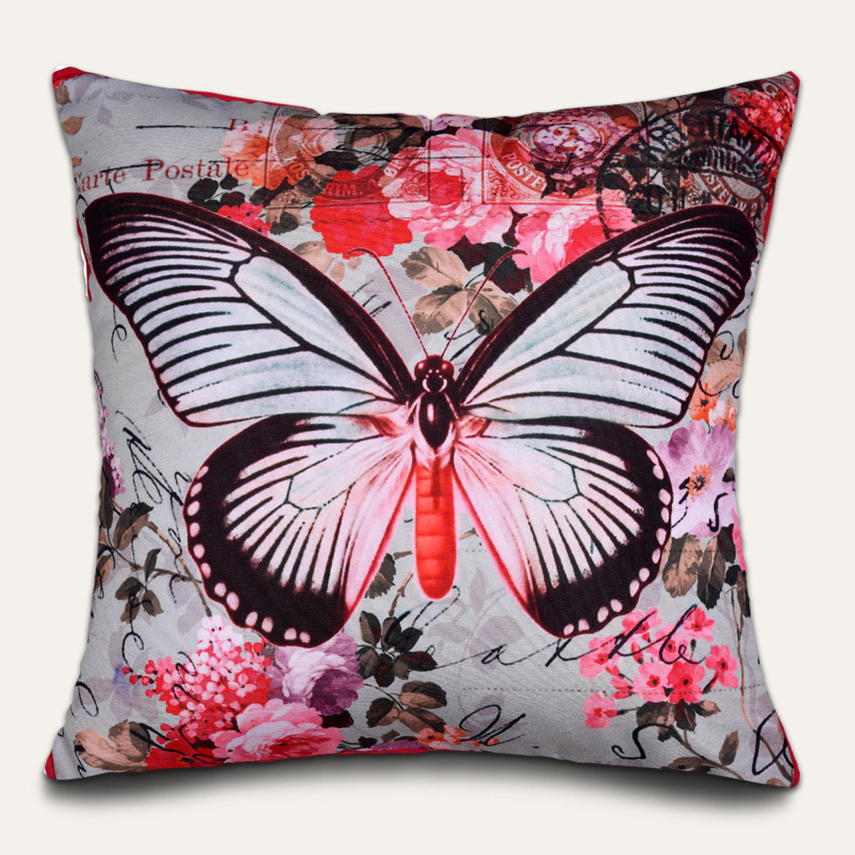 Butterfly Printed Throw Pillow Cover - Set of 4 - Decozen