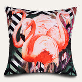 Flamingo Printed Design Throw Pillow Covers - Decozen