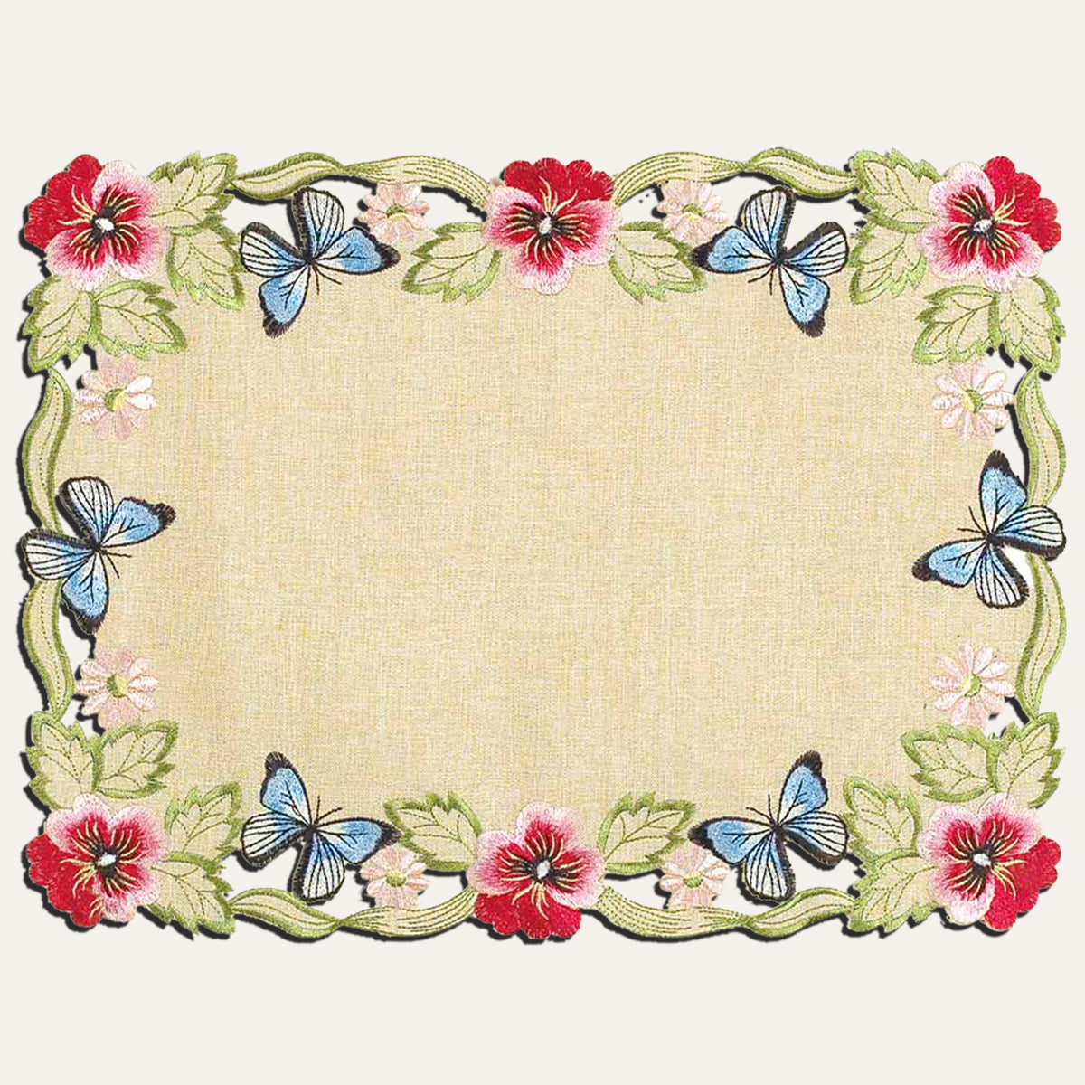 Beige Gold Table Placemats - Maliana Collection - Decozen