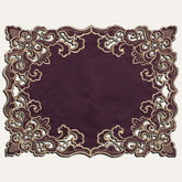 Plum Gold Table Placemats - Granada Collection - Decozen