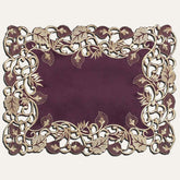 Plum Gold Table Placemats - Tarantino Collection - Decozen