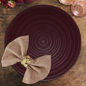 Round PVC Placemats - Set of 6 - Decozen