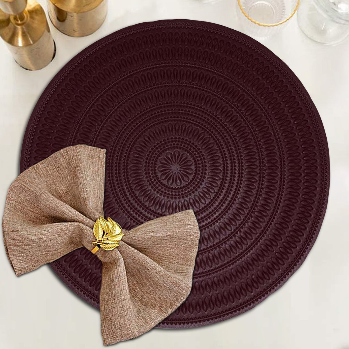 Round PVC Placemats - Set of 6 - Decozen