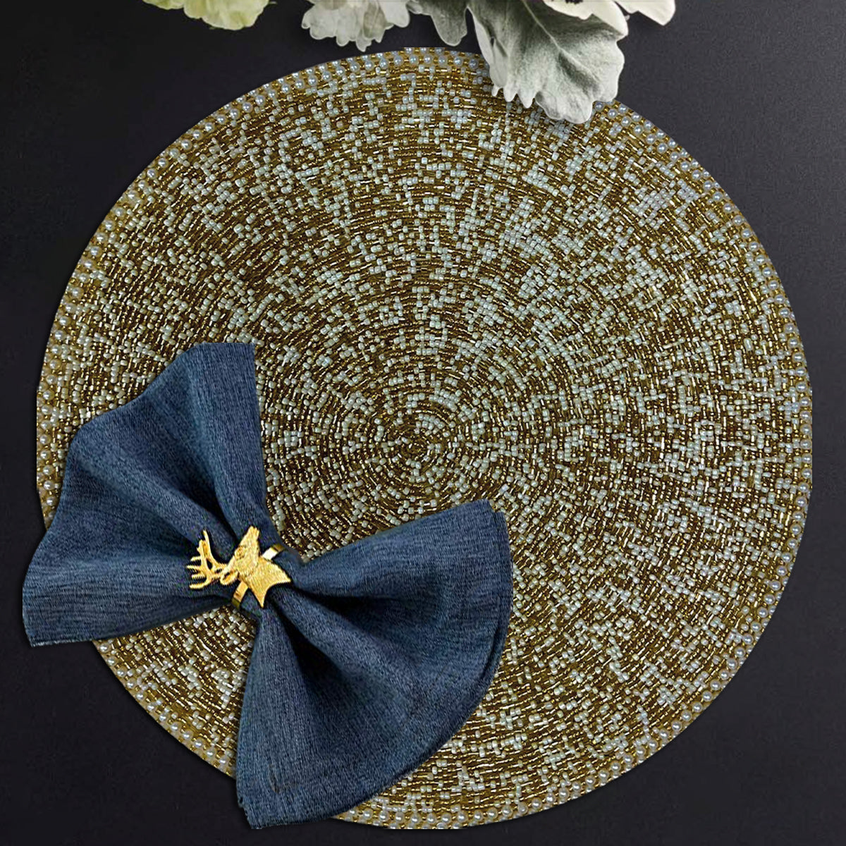 The Fortner Beaded Placemats