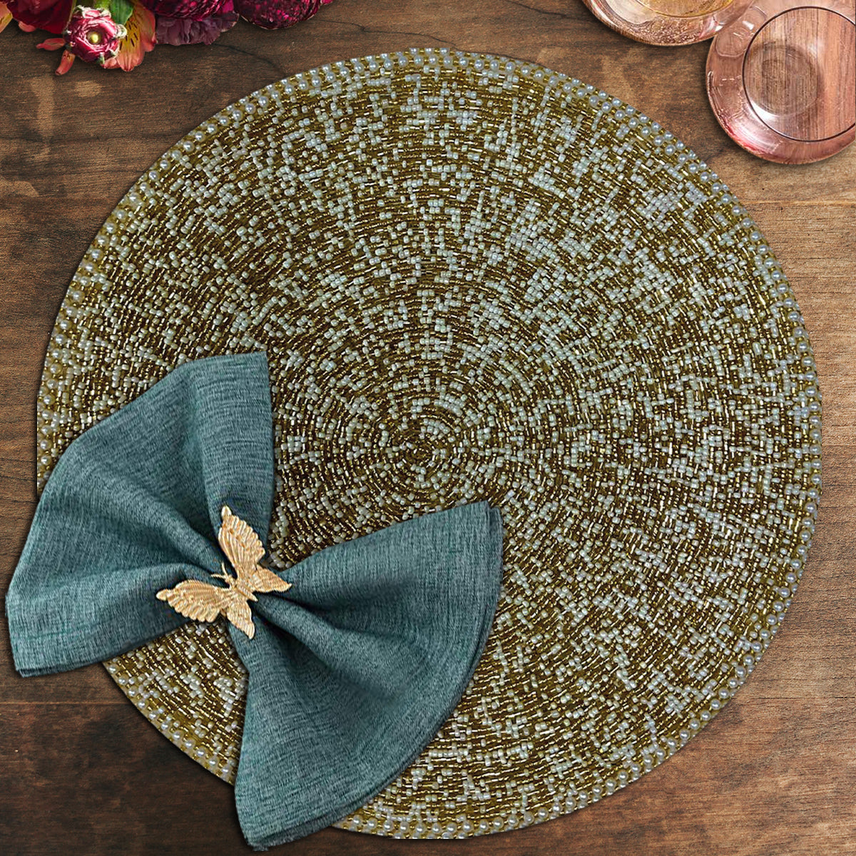 The Fortner Beaded Placemats