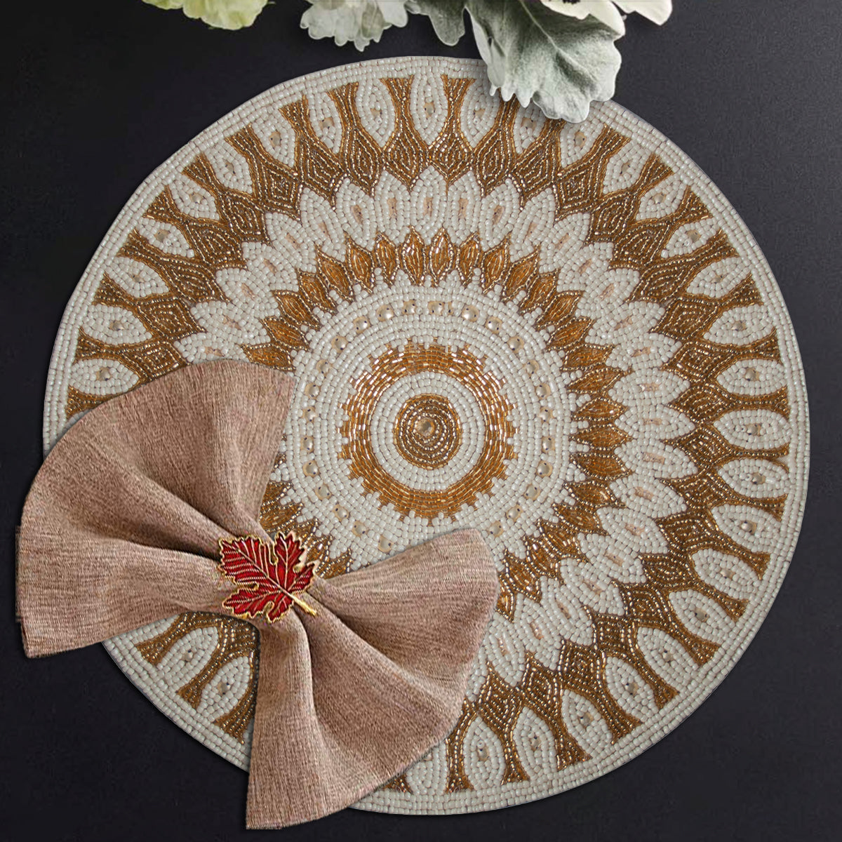 The Naumann Beaded Placemats