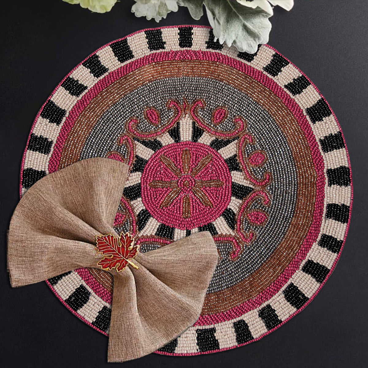 The Blitzen Beaded Placemats