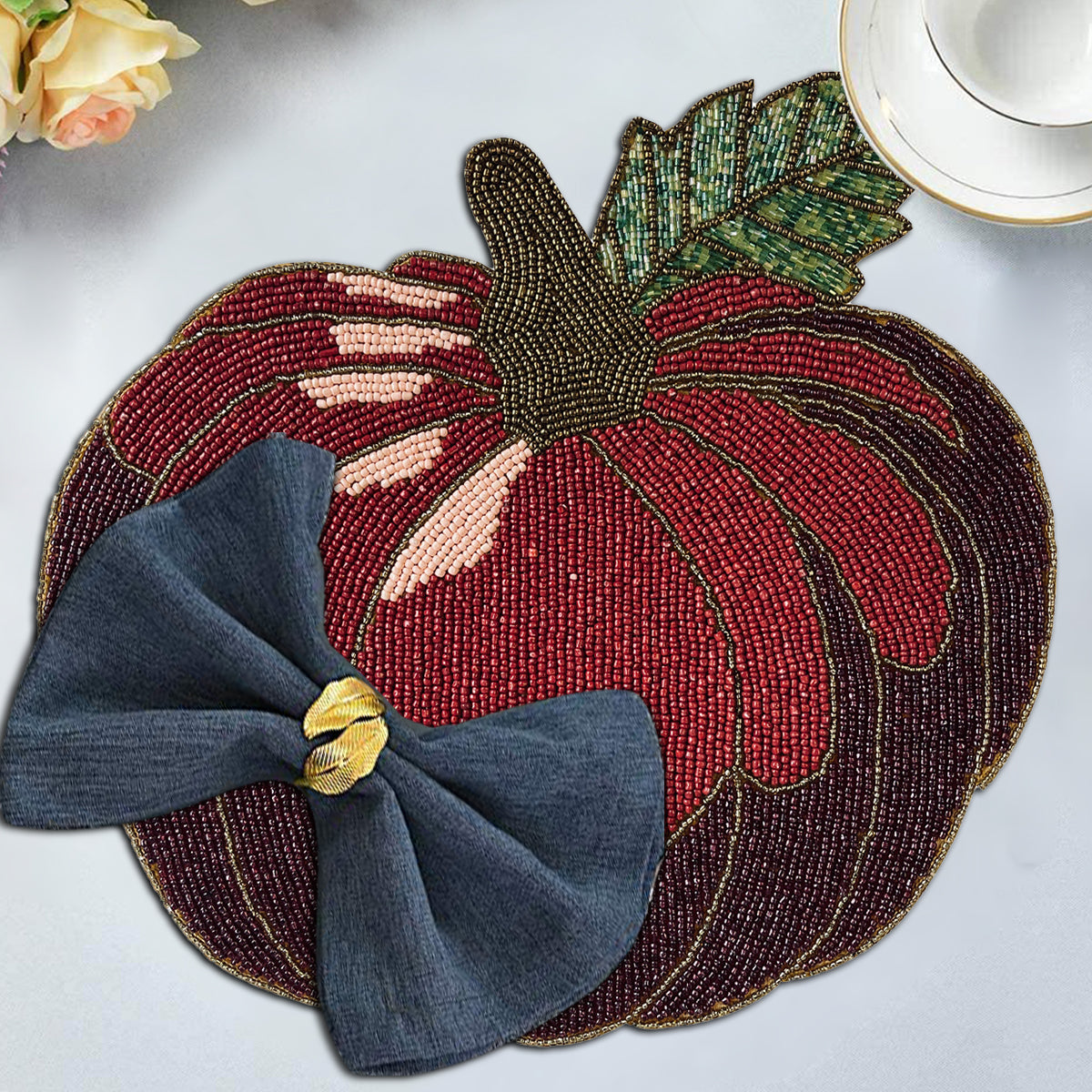 The Lugh Autumn Design Beaded Placemats