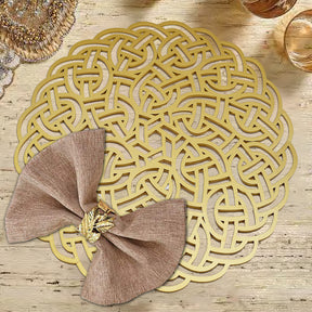 Gold Wooden Trivet Placemats for Dining Table - Decozen