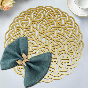 Gold Wooden Trivet Placemats for Dining Table - Decozen