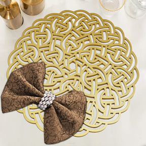 Gold Wooden Trivet Placemats for Dining Table - Decozen