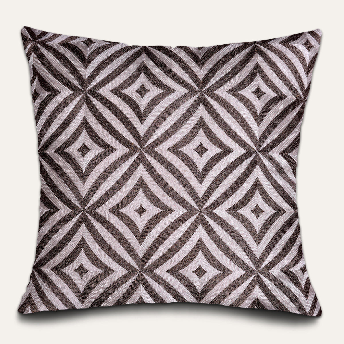 Beige Brown Throw Pillow Covers - 20 x 20 inches - Decozen