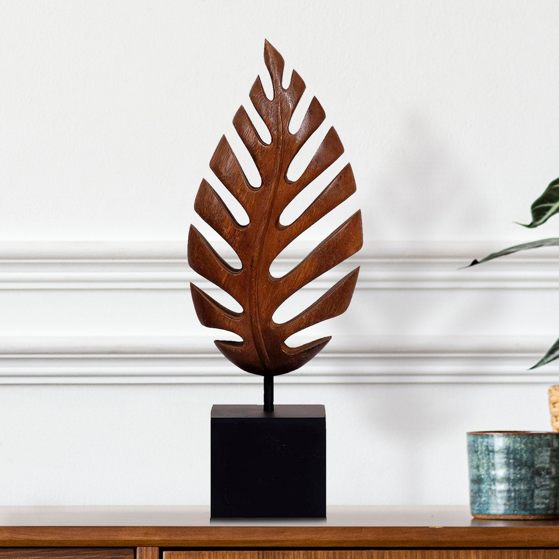 Leaf Handmade Wooden Sculpture