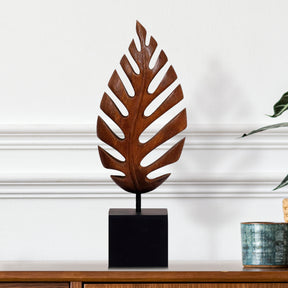 Leaf Handmade Wooden Sculpture