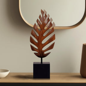 Leaf Handmade Wooden Sculpture