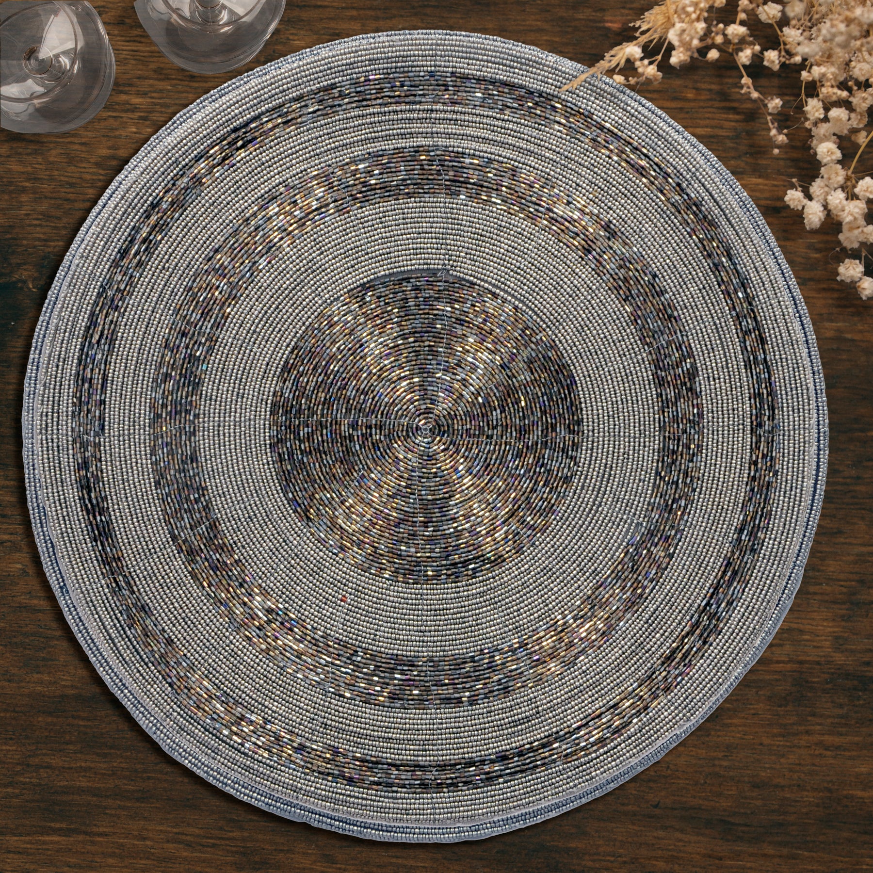 The Vaiga Beaded Placemats