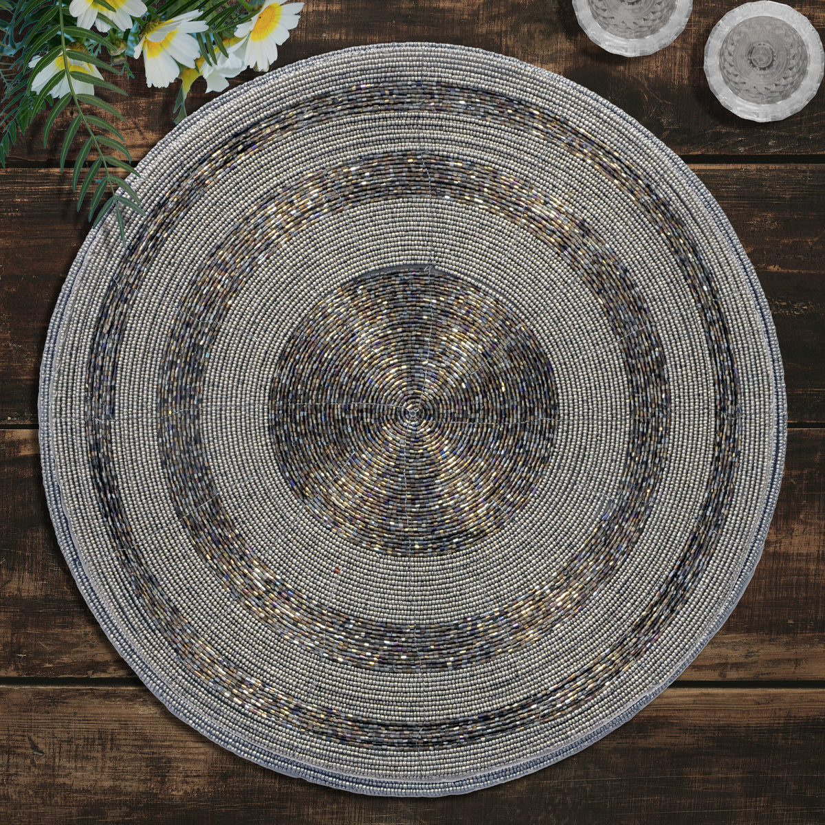 The Vaiga Beaded Placemats