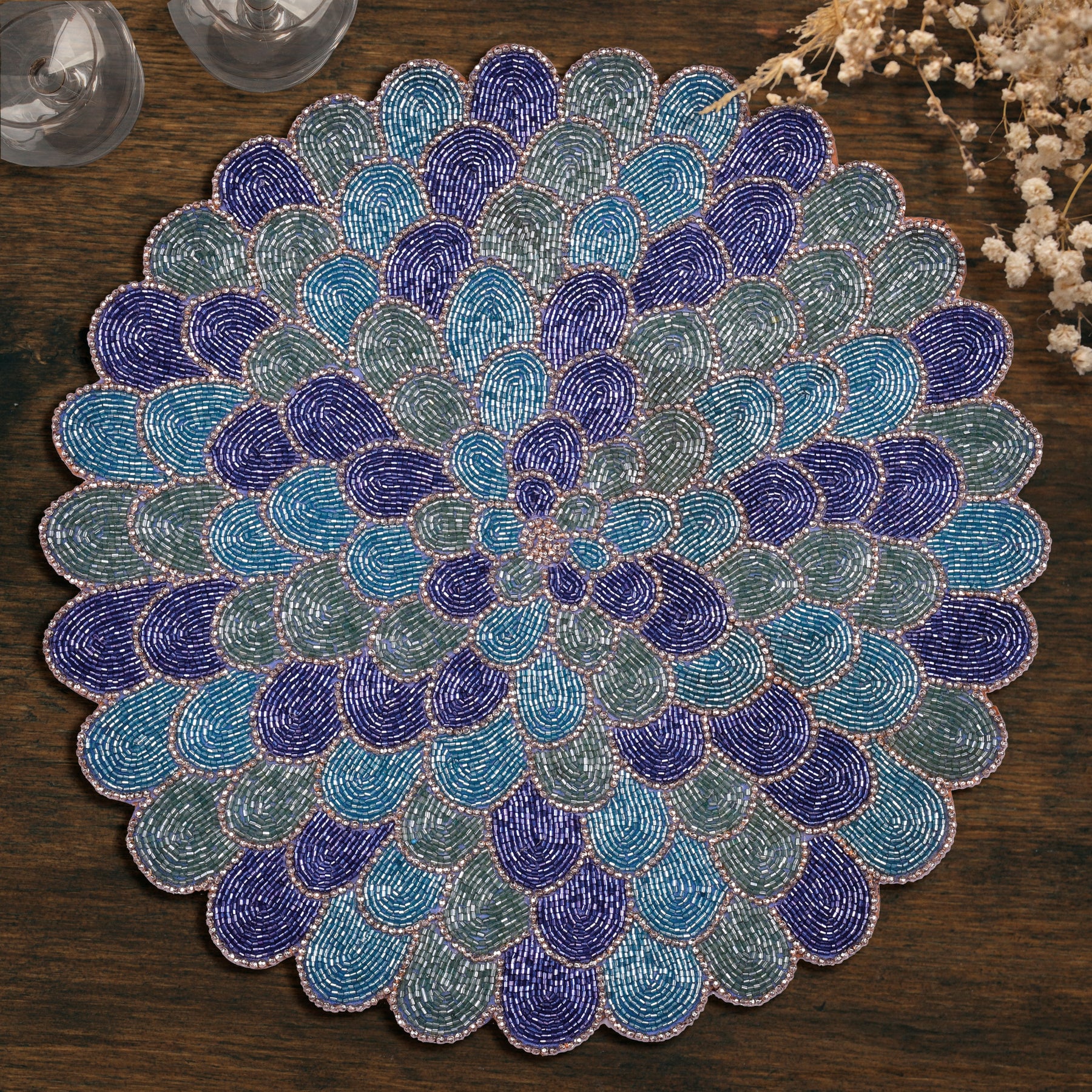 The Bryton Beaded Placemats - Set of 2