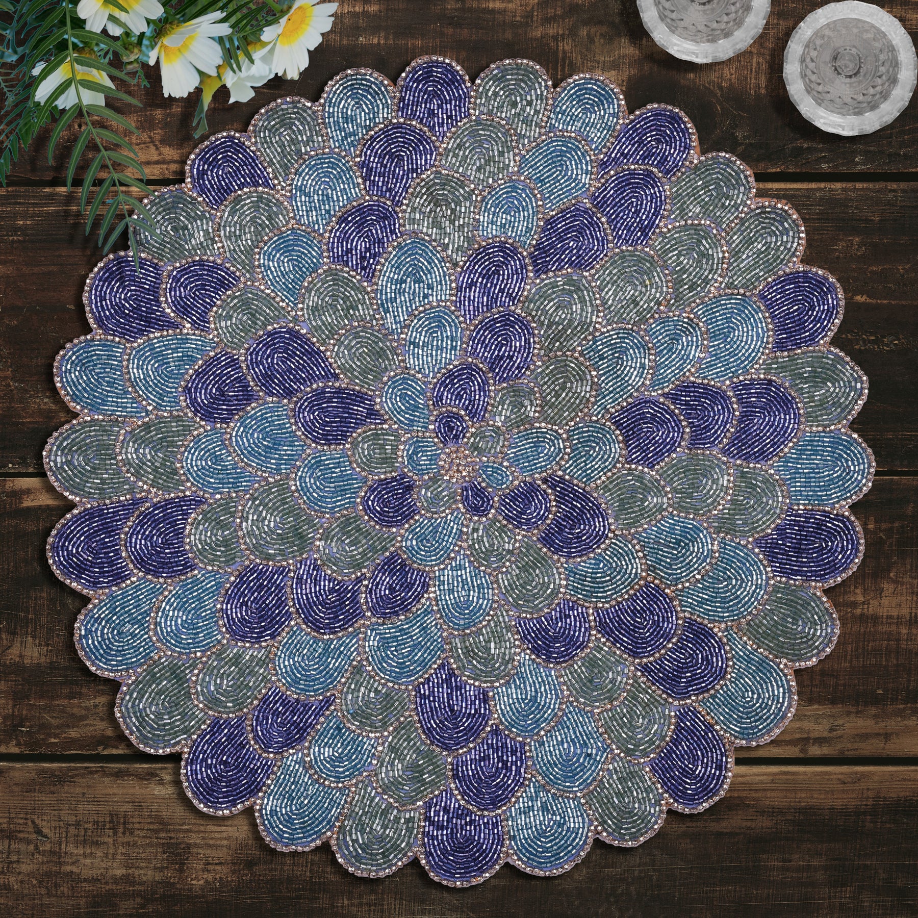 The Bryton Beaded Placemats - Set of 2