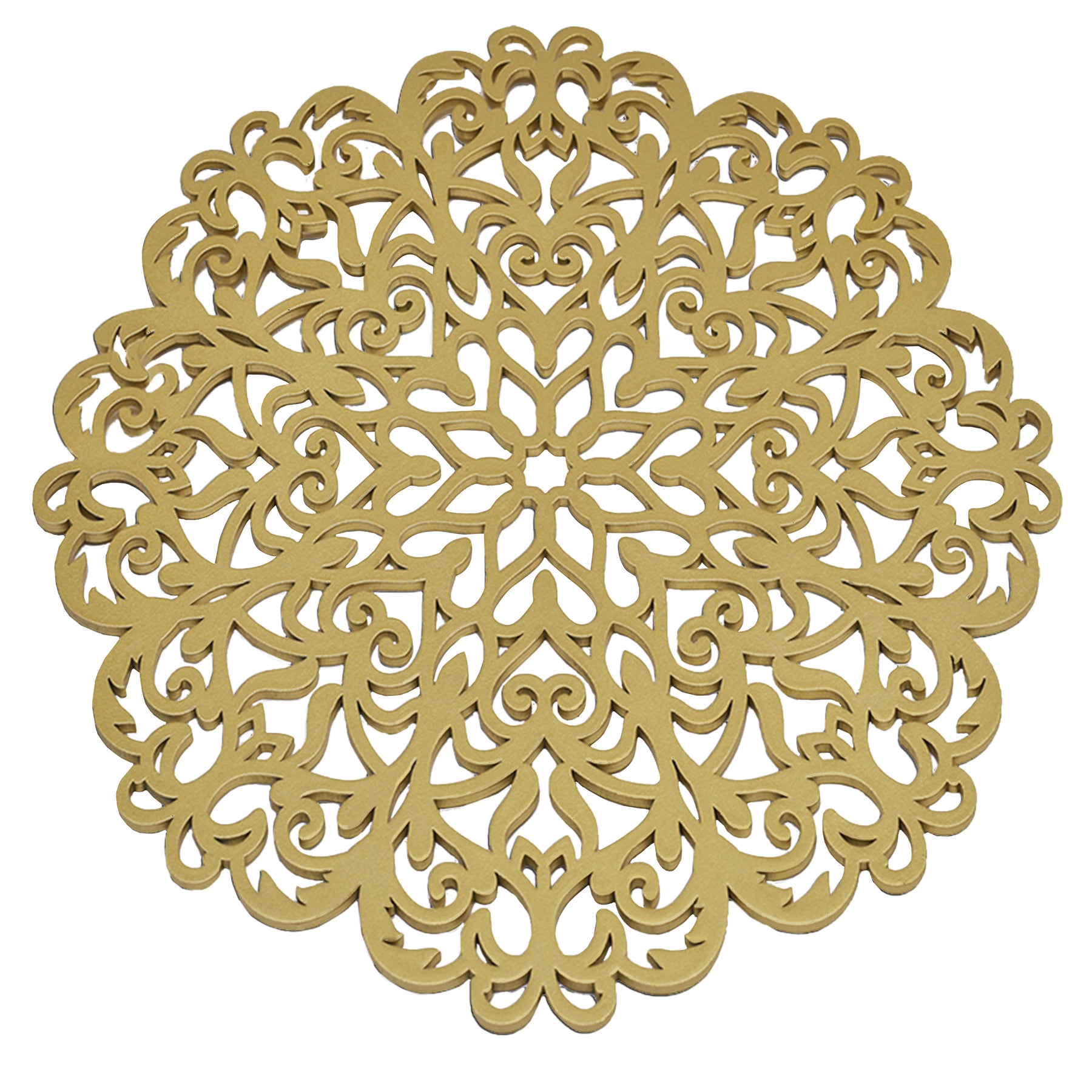 Gold Wooden Trivet Placemats for Dining Table