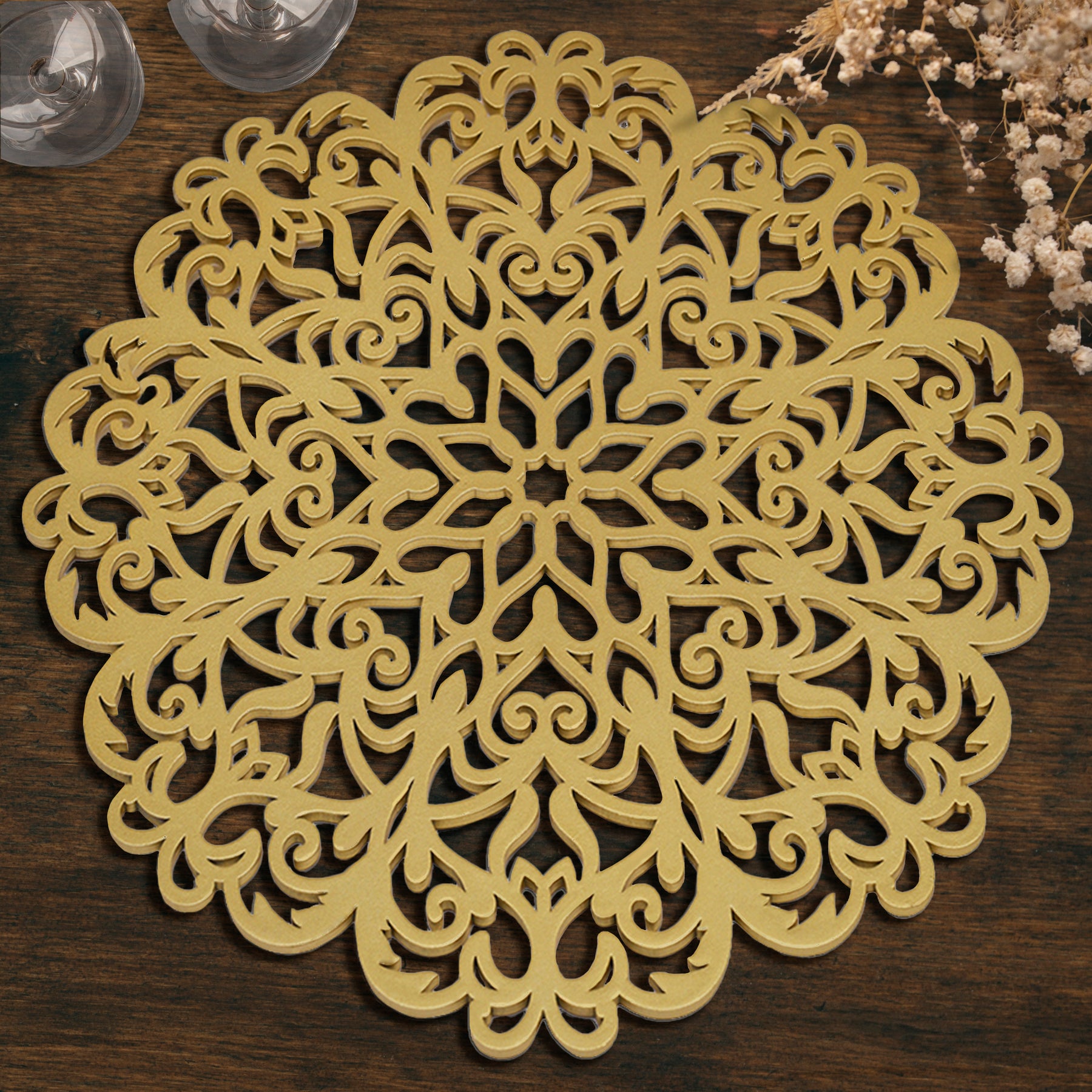 Wooden Trivet Placemats