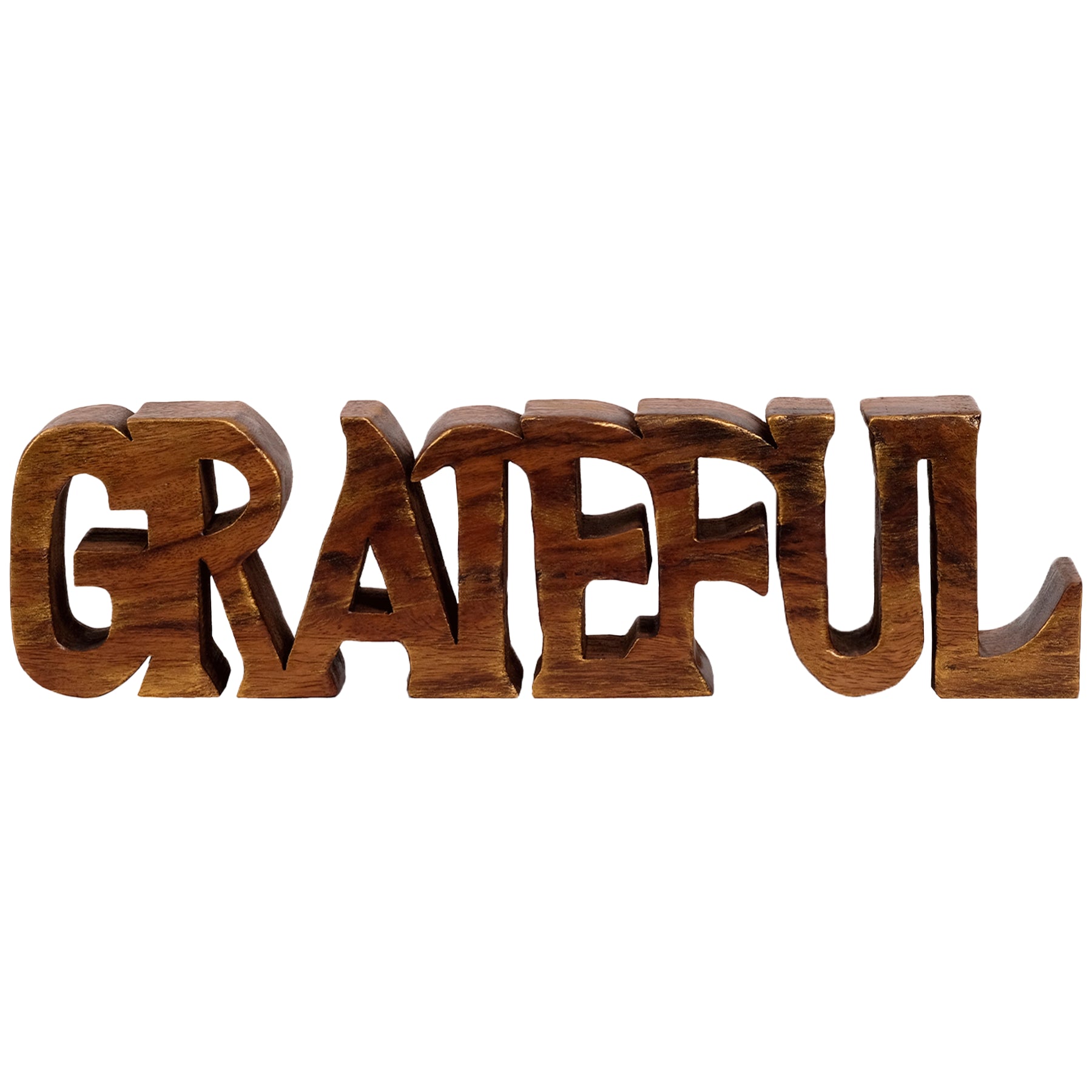 Grateful Wooden Handmade Sculpture