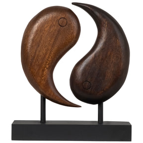 Yin Yang Handmade Wooden Sculpture