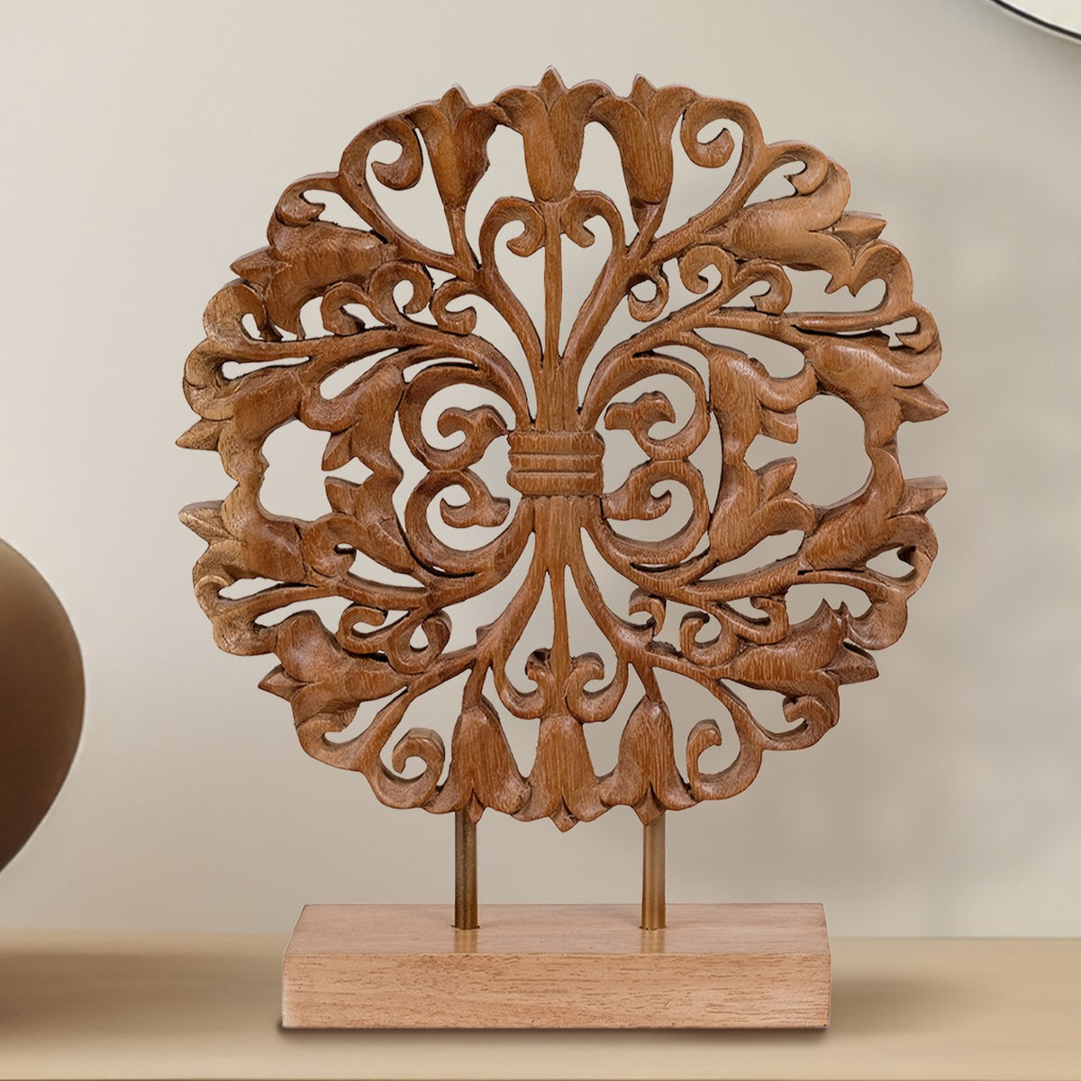 Afomia Tree of Life Wooden Sculpture - Medium