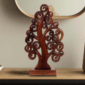 Mccaullie Tree of Life Wooden Sculpture - Medium