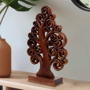 Mccaullie Tree of Life Wooden Sculpture - Medium