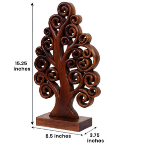 Mccaullie Tree of Life Wooden Sculpture - Medium