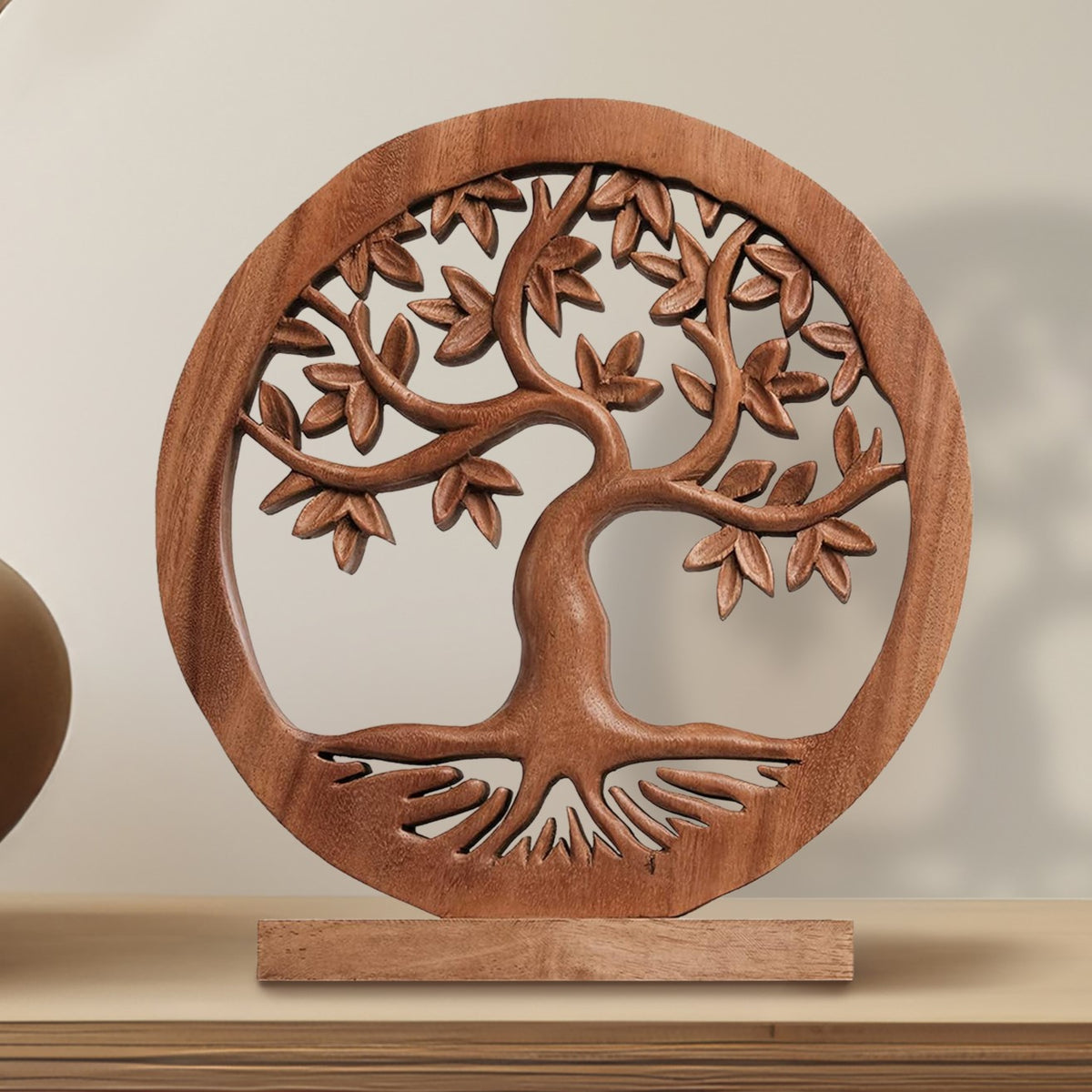 Libarid Tree of Life Wooden Sculpture - Large