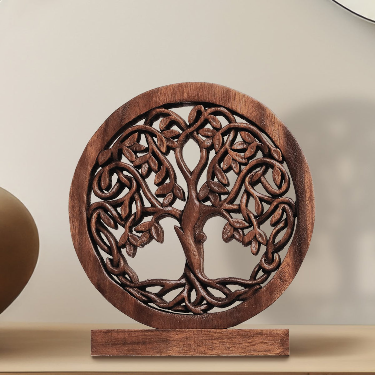 Travilah Tree of Life Wooden Sculpture - Medium