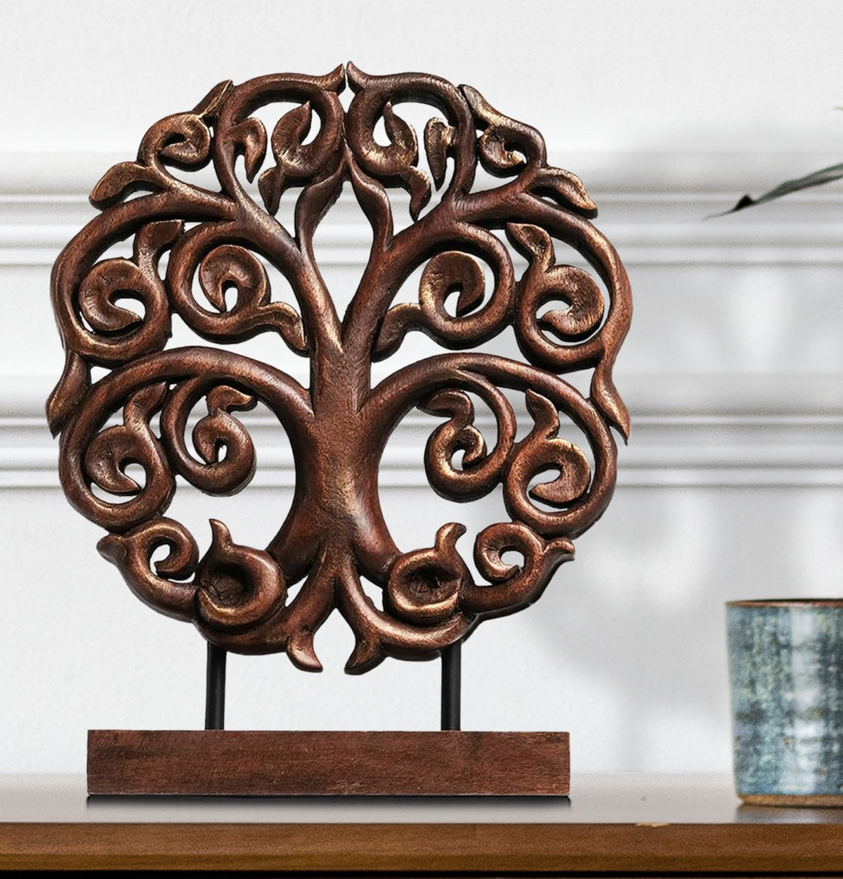 Berton Tree of Life Wooden Sculpture - Medium