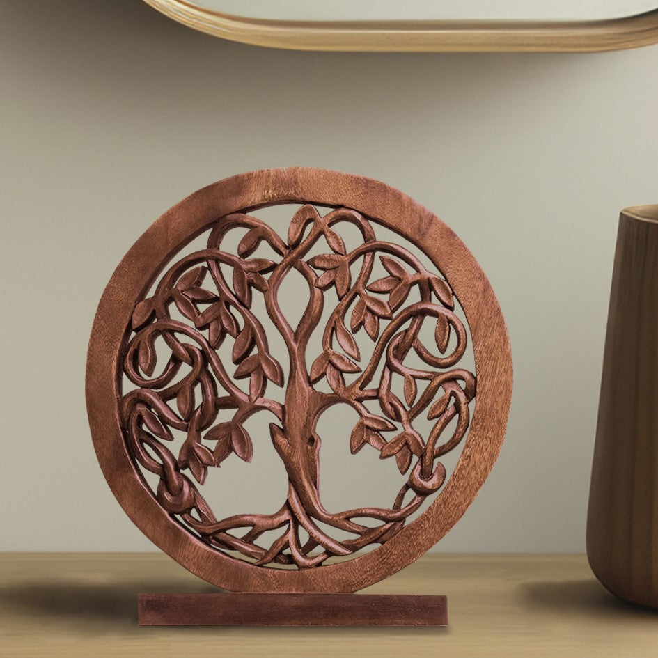 Travilah Tree of Life Wooden Sculpture - Large