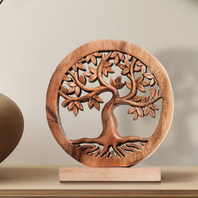 Libarid Tree of Life Wooden Sculpture - Medium