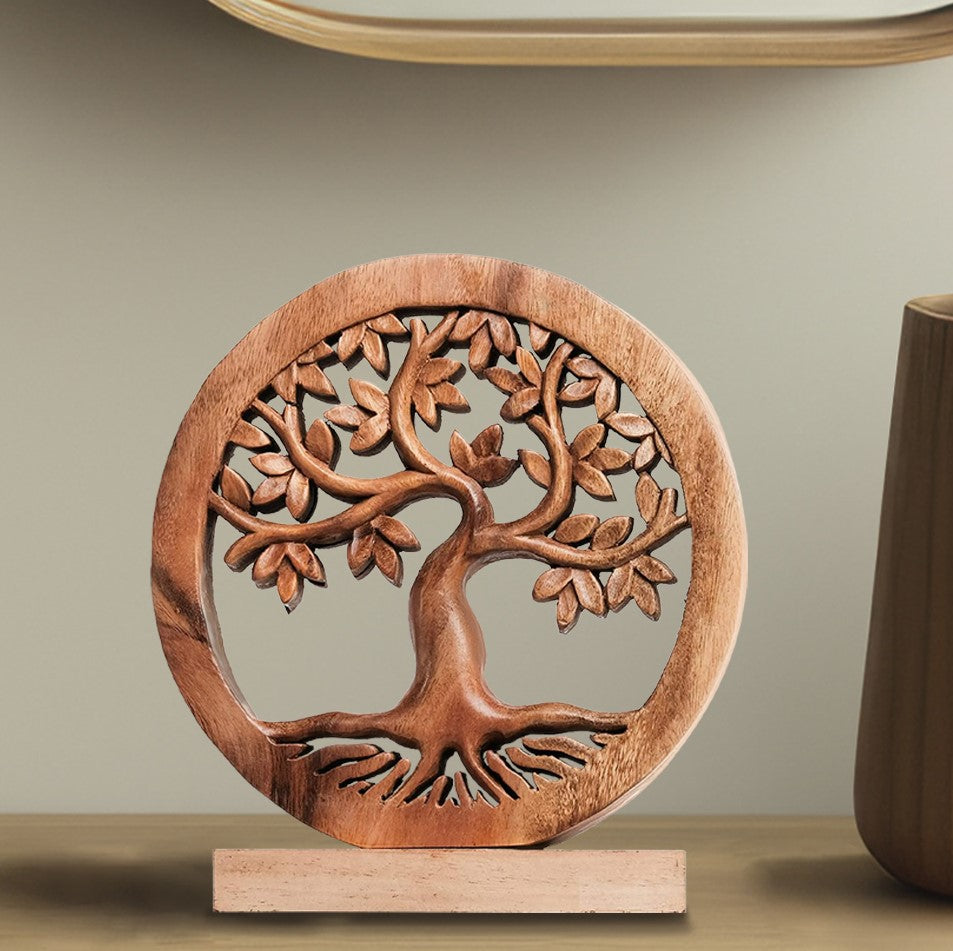 Libarid Tree of Life Wooden Sculpture - Medium