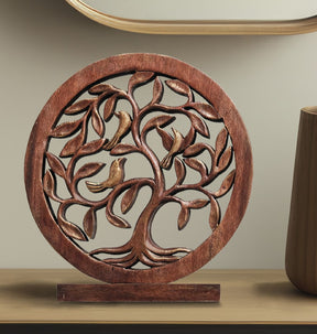 Trevose Tree of Life Wooden Sculpture - Large