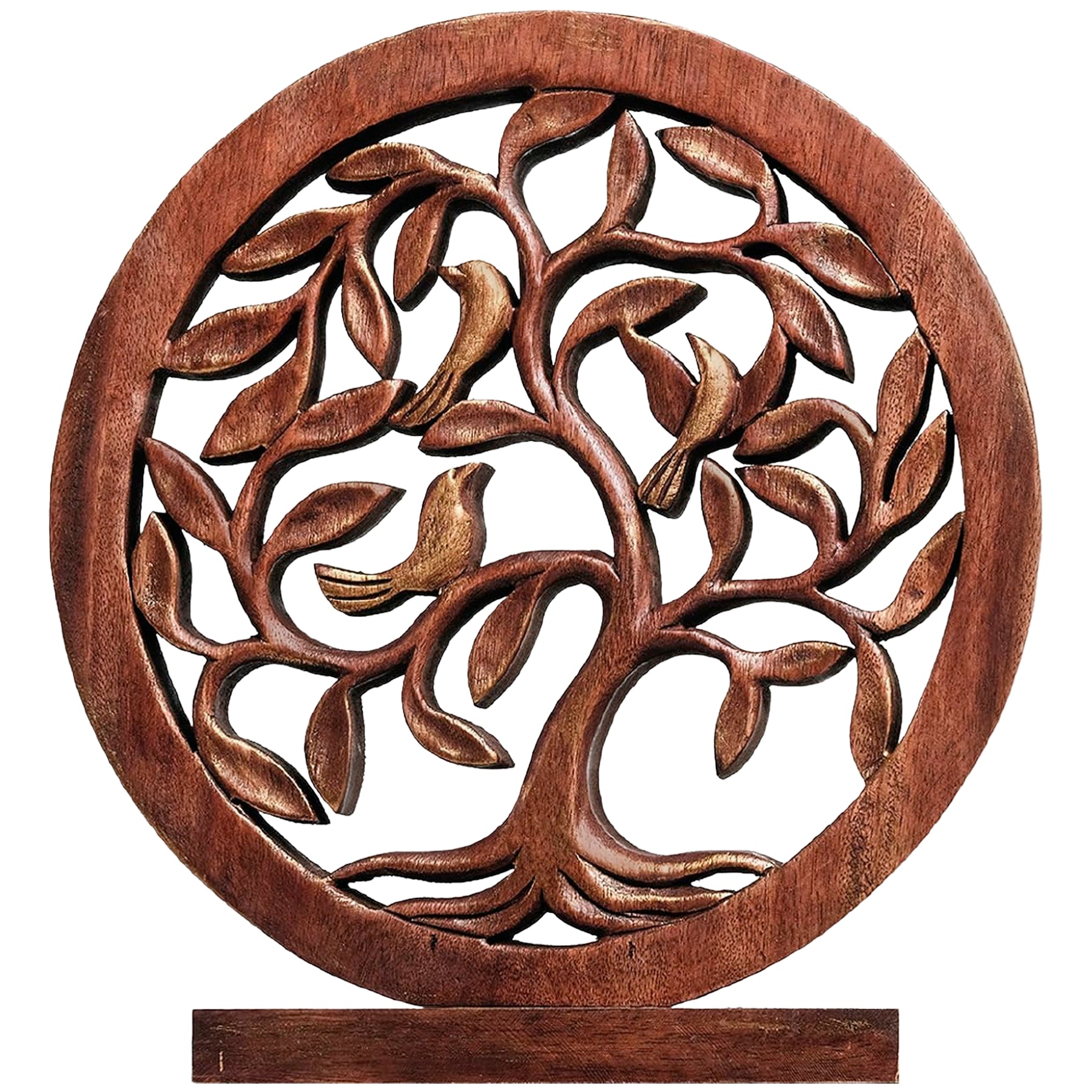 Trevose Tree of Life Wooden Sculpture - Large