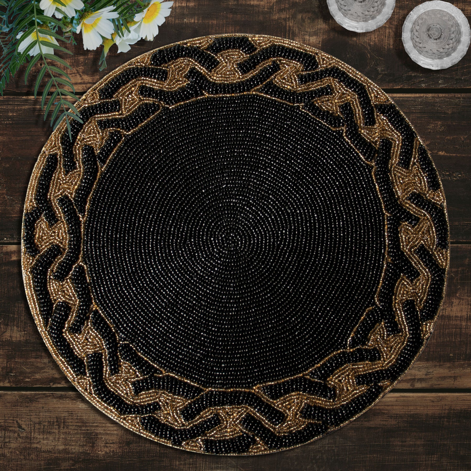 The Amaris Beaded Placemats - Set of 2