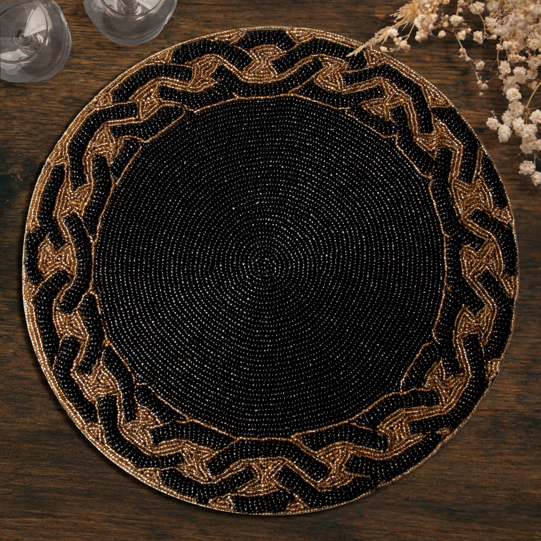 The Amaris Beaded Placemats - Set of 2