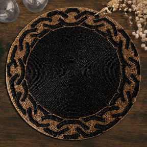 The Amaris Beaded Placemats - Set of 2